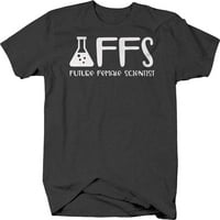 идна женска наука наука девојка nerd маица средно темно сива боја