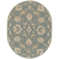 Уметнички ткајачи Хаблам Маслиново Традиционален 8 '10' овална област килим