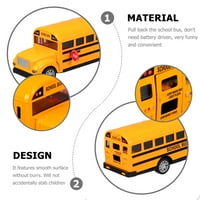 Модел На Училишен Автобус Легура На Играчки Повлечете Го Моделот Играчка За Автобуси Детска Играчка За Автомобили