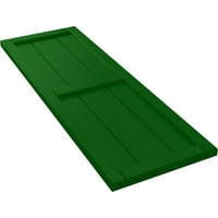 Ekena Millwork 3 4 W 83 H TRUE FIT PVC, два табла врамени од табла-n-batten ролетни, виридијански зеленило
