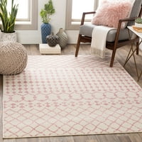 Уметнички ткајачи Устад племенска област килим, бледо розова, 6'7 9 '
