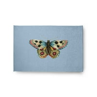24 36 Едноставно Daisy Brushfoot Butterfly Newsty Chenille Area reg, полесен од Air Blue