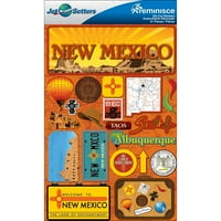Ново Мексико-Џет Сетерс Димензионални Налепници