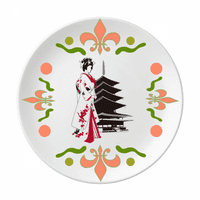 Јапонија Јапонски Стил Кимоно Девојка Цвет Керамика Чинија Садови Вечера Јадење