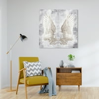 Wynwood Studio Canvas My Amethyst Wings Fashion and Glam Wings Wall Art Canvas Print White 30x30