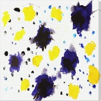 Винвуд Студио Апстрактна wallидна уметност платно отпечатоци '10591' Боја - жолта, виолетова