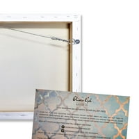 Пистата авенија мода и глам wallидна уметност платно печати 'Кети Хиршфелд - портрети на Neverhide - сиви, бели