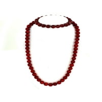 Крајбрежен накит Стерлинг сребрен црвен обоен корал фацетиран накит